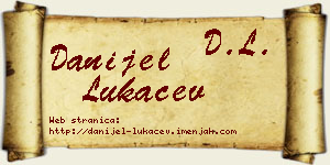 Danijel Lukačev vizit kartica